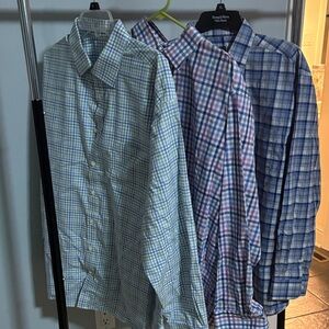 Jos. A. Bank Casual Plaid Shirts - Traveler Button down shirts